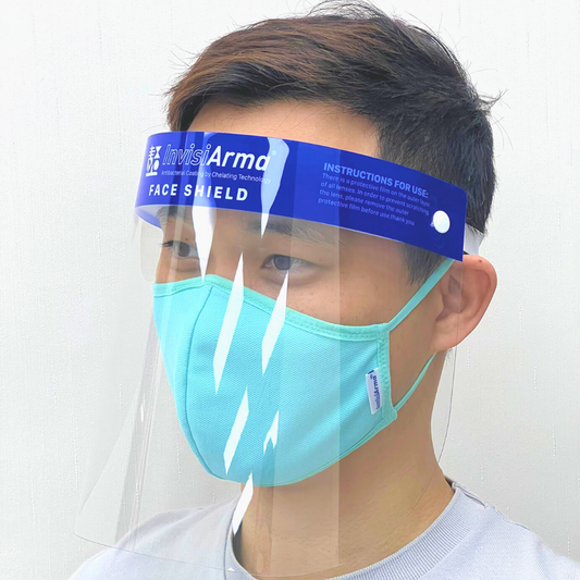 InvisiArma 醫護級鉑金塗層抗菌透明防霧面罩 (10片裝)